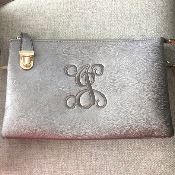 “J” monogram crossbody or wristlet - Picture 2 of 6